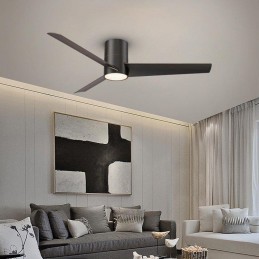 IMMAX NEO LITE FRESH SMART LED stropní svítidlo s ventilátorem 18W/40W Wi-Fi černé, TUYA