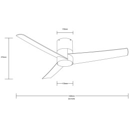 IMMAX NEO LITE FRESH SMART LED stropní svítidlo s ventilátorem 18W/40W Wi-Fi stříbrné, TUYA