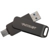 PATRIOT RAGE R550 32GB / USB typu A + USB typu C / USB 3.2 Gen 1 / szary