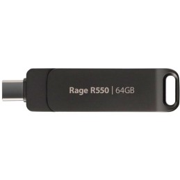 PATRIOT RAGE R550 64GB / USB Typ-A + USB Typ-C / USB 3.2 Gen 1 / šedá