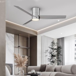 IMMAX NEO LITE FRESH SMART LED stropní svítidlo s ventilátorem 18W/40W Wi-Fi stříbrné, TUYA