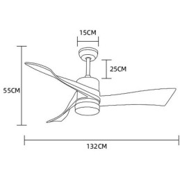 IMMAX NEO LITE SOFISTICADO SMART LED stropní svítidlo s ventilátorem Wi-Fi černé/dřevo, TUYA