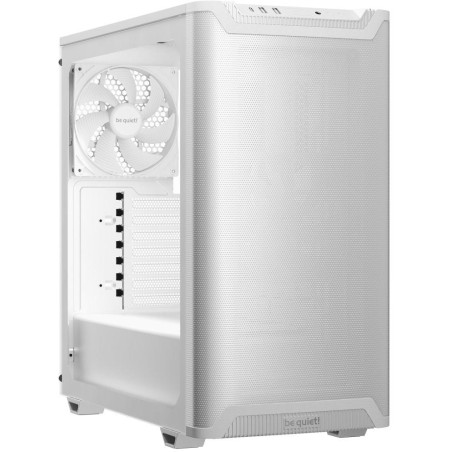 Be quiet! skříň PURE BASE 501 Airflow Window ATX / 2x140mm fan / USB-C / perforovaný přední panel / tvrzené sklo bílá