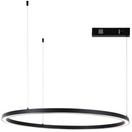 IMMAX NEO FINO NEW SMART závěsné svítidlo 1 kruh, 80cm, 60W, černé, Zigbee 3.0, TUYA