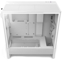 NZXT skříň H5 Flow edition / 2x120 mm fan / USB 3.0 / USB-C 3.1 / průhledná bočnice / mesh panel / bílá
