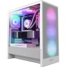 NZXT-Gehäuse H5 Flow RGB Edition / 1x360 mm RGB-Kernlüfter / 1x120 mm / USB 3.0 / USB-C 3.1 / transparentes Seitenteil / Mesh / 