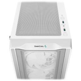 DEEPCOOL skříň CC560 MESH V2 / ATX / 4x120 mm fan ARGB / USB 3.0 / USB 2.0 / mesh panel / bílá