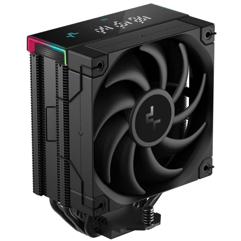 DEEPCOOL chladič AK400 Digital Pro / 120mm fan / 4x heatpipes / PWM / pro Intel i AMD / černý / dig.disp. více hodnot