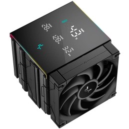 DEEPCOOL chladič AK620 Digital Pro / 2x120mm fan / 6x heatpipes / pro Intel i AMD/ černý / digitální display více hodnot