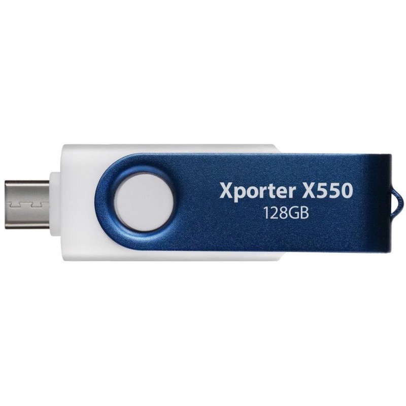 PATRIOT Xporter X550 128GB / USB Typ-A + USB Typ-C / USB 3.2 Gen 1 / bílo-modrá