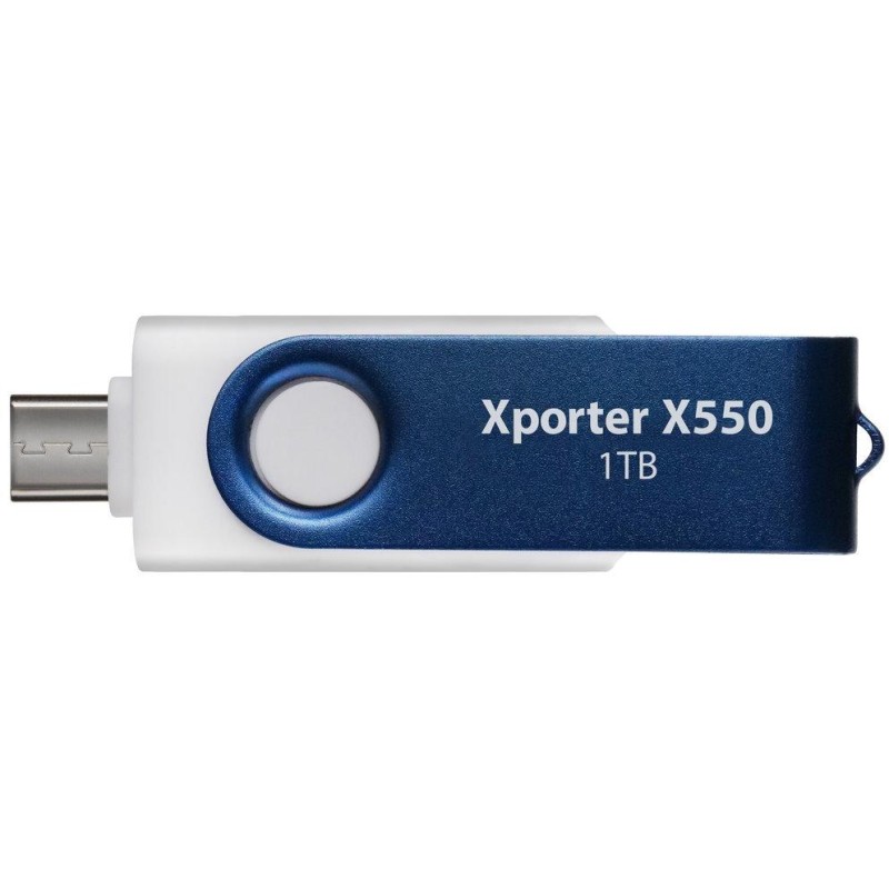 PATRIOT Xporter X550 1TB / USB Typ-A + USB Typ-C / USB 3.2 Gen 1 / bílo-modrá