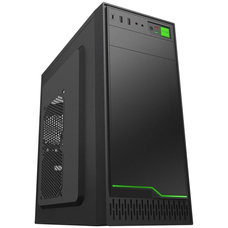 EUROCASE MidT ML N6-500B / bez zdroje / 2x USB 3.0  / USB-C / černá