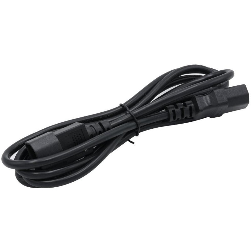 XtendLan Kabel síťový prodlužovací-redukce, IEC320 C14 - C13, 1,8m, černý