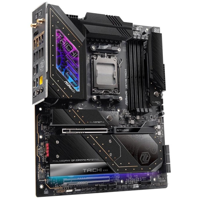 ASRock X870E Taichi / AMD X870E / AM5 / 4x DDR5 DIMM / 4x M.2 / HDMI / USB-C / WiFi / EATX