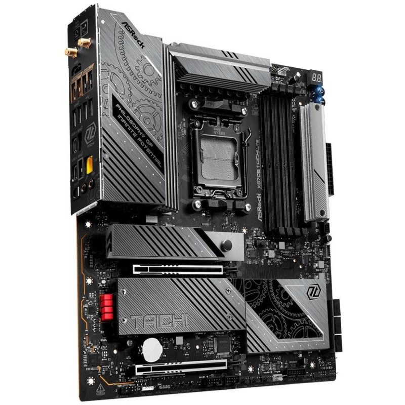 ASRock X870E Taichi Lite / AMD X870E / AM5 / 4x DDR5 DIMM / 4x M.2 / HDMI / USB-C / WiFi / EATX