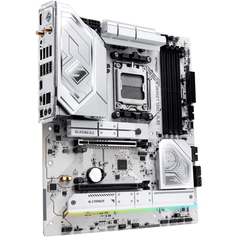 ASRock X870 Steel Legend WiFi / AMD X870 / AM5 / 4x DDR5 DIMM / 3x M.2 / HDMI / USB-C / WiFi / ATX