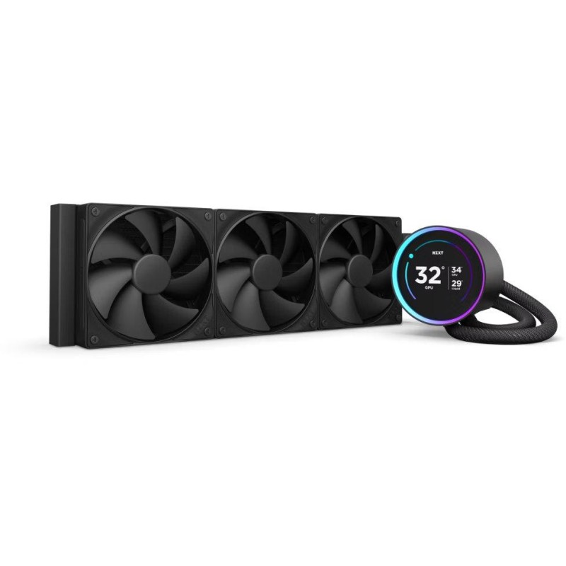 NZXT vodní chladič Kraken 360 ELITE / 3x120mm fan / 4-pin PWM / LCD disp. / 6 let