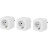 NEDIS WLAN Smart-Steckdose/ Stromzähler/ 16A/ Typ F/ Android/ iOS/ Nedis® SmartLife/ 3er-Set/ weiß