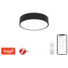 IMMAX NEO RONDATE SLIM Inteligentna lampa sufitowa 40 x 7 cm 28 W czarna Zigbee 3.0, TUYA