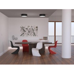 IMMAX NEO RONDATE SLIM Smart stropní svítidlo 40 x 7cm 28W černé Zigbee 3.0, TUYA