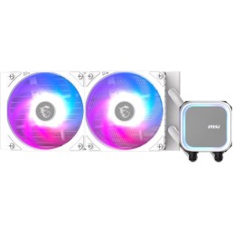 MSI vodní chladič CPU MAG CORELIQUID A13 240 WHITE/ 2x 120mm ARGB fan / bílý