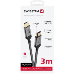 Swissten kabel hdmi na hdmi 4k 60hz 3,0 m