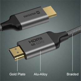 Swissten kabel hdmi na hdmi 4k 60hz 3,0 m