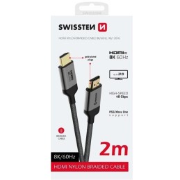 Swissten kabel hdmi na hdmi 8k 60hz 2,0 m