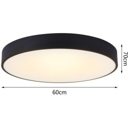 IMMAX NEO RONDATE SLIM Smart stropní svítidlo 60 x 7cm 53W černé Zigbee 3.0, TUYA