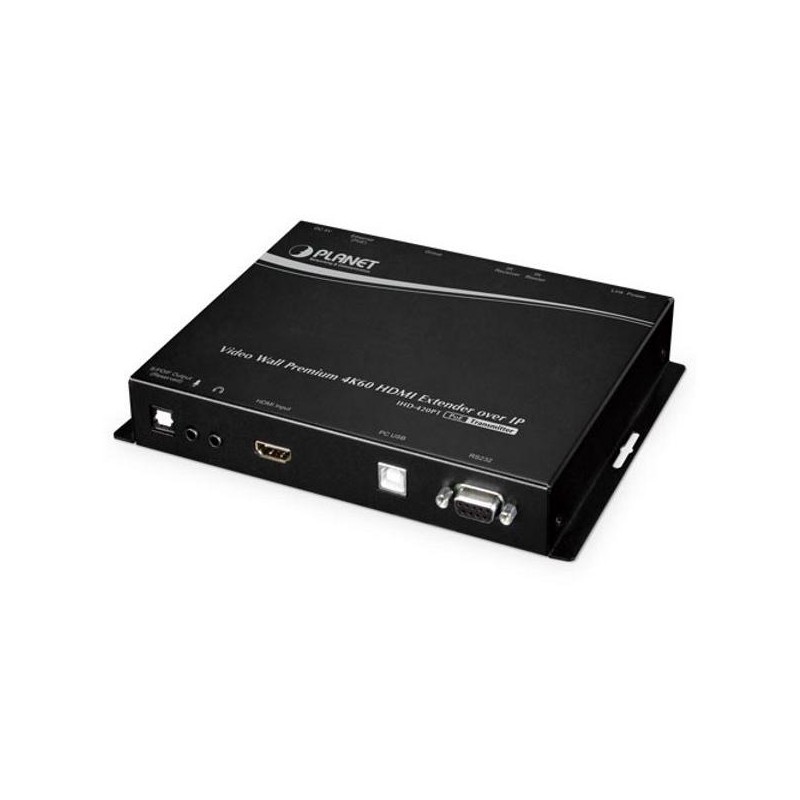 Planet IHD-420PT, HDMI a USB video transmitter/ video wall, 4K/60, vysílač, multicast, IR, RS-232, napájení PoE