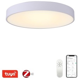 IMMAX NEO RONDATE SLIM Smart stropní svítidlo 60 x 7cm 53W 3710lm bílé Zigbee 3.0, TUYA