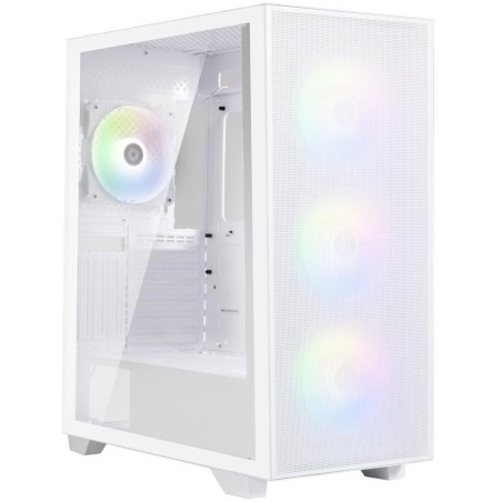 POŠKOZENÝ OBAL - BitFenix skříň Flow FRGB/ ATX / 4x120mm FRGB fan / 2xUSB 3.0  / tvrzené sklo / bílá
