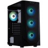 Obudowa BitFenix C60 Negro / ATX / 4x 120mm ARGB wentylator + kontroler / 2xUSB 2.0 / USB 3.0 / szkło hartowane / czarna