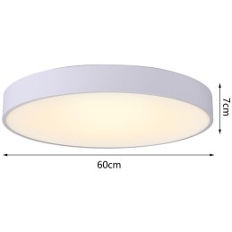 IMMAX NEO RONDATE SLIM Smart stropní svítidlo 60 x 7cm 53W 3710lm bílé Zigbee 3.0, TUYA