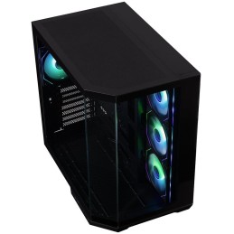 BitFenix skříň T10 Negro / ATX / 4x 120mm ARGB fan + controller / USB 3.0 / USB-C / panoramatická / černá