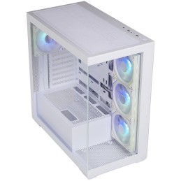 BitFenix skříň CETO Cube / 4x 120mm ARGB fan / 2x USB 3.0 / USB-C / tvrzené sklo / bílá