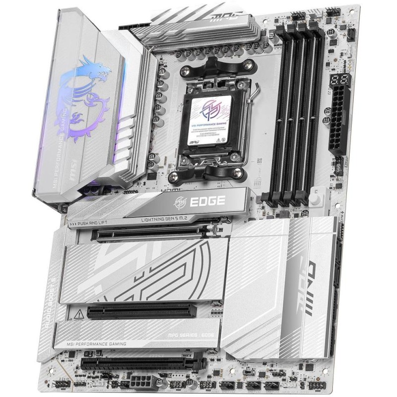 MSI MPG X870E EDGE TI WIFI / AMD X870E / AM5 / 4x DDR5 / M.2 / USB4 / WiFi / ATX