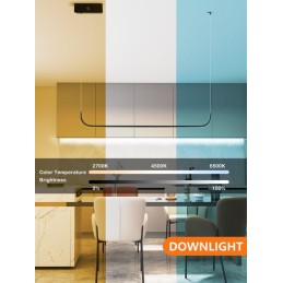 IMMAX NEO PATTINI Smart závěsné svítidlo 120cm 26W 1820lm černé Zigbee 3.0, TUYA