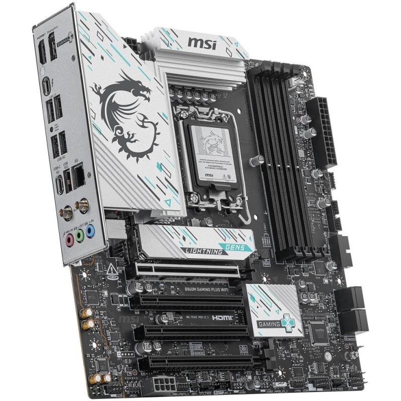 MSI B860M GAMING PLUS WIFI / INTEL B860 / LGA1851 / 4x DDR5 / M.2 / WiFi / mATX
