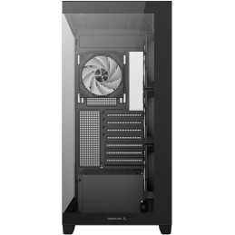 DEEPCOOL skříň CG580 4F / ATX / 4x120mm ARGB fans / 2xUSB 3.0 / panoramatická / tvrzené sklo / černá