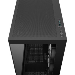 DEEPCOOL skříň CG580 4F / ATX / 4x120mm ARGB fans / 2xUSB 3.0 / panoramatická / tvrzené sklo / černá