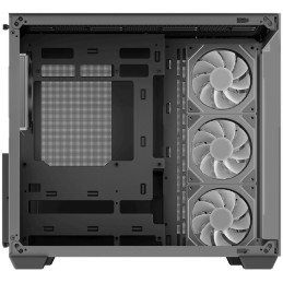 DEEPCOOL skříň CG530 4F / ATX / 4x120mm ARGB fans / USB 3.0 / USB-C/ panoramatická / černá