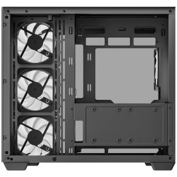 DEEPCOOL skříň CG530 4F / ATX / 4x120mm ARGB fans / USB 3.0 / USB-C/ panoramatická / černá