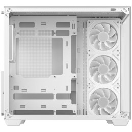 DEEPCOOL skříň CG530 4F ATX / 4x120mm ARGB fans / USB 3.0 / USB-C/ panoramatická / bílá