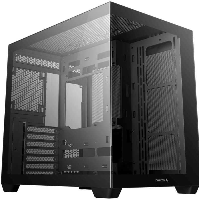 DEEPCOOL skříň CG530 / ATX / USB 3.0 / USB-C/ panoramatická / černá