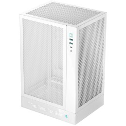 DEEPCOOL skříň CH170 Digital / vertikální miniITX / 2xUSB 3.0 / USB-C / bílá