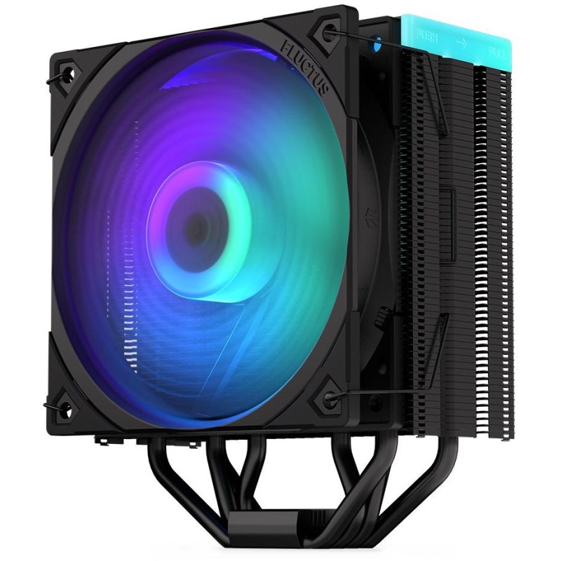Endorfy chladič CPU Fera 5 Black ARGB / ultratichý/ 120mm ARGB / fan/ 4 heatpipes / PWM / pro Intel i AMD / černý