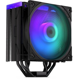 Endorfy chladič CPU Fera 5 Black ARGB / ultratichý/ 120mm ARGB / fan/ 4 heatpipes / PWM / pro Intel i AMD / černý
