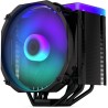 Endordy CPU-Kühler Fortis 5 Schwarz ARGB / 140-mm-Lüfter / 6 Heatpipes / PWM / NanoReset-Controller / für Intel und AMD / Schwar