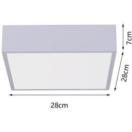 IMMAX NEO CANTO SLIM Smart stropní svítidlo 28x28x7cm 22W 1610lm bílé Zigbee 3.0, TUYA